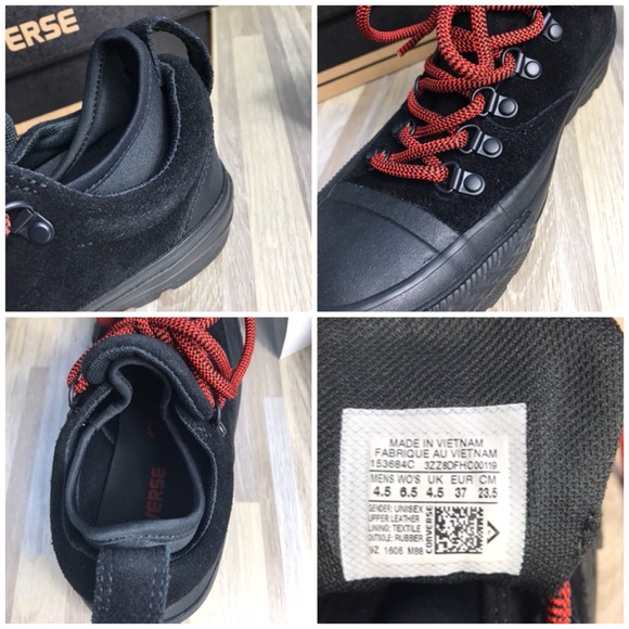 NWT Converse Ctas Descent OX Black WMNS AUTHENTIC - Picture 6 of 6